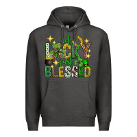 Charcoal Heather Not lucky just blessed st. patricks day Premium Hoodie - Neo Western