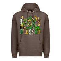 Coffee Not lucky just blessed st. patricks day Premium Hoodie - Neo Western