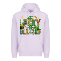 Lilac Not lucky just blessed st. patricks day Premium Hoodie - Neo Western
