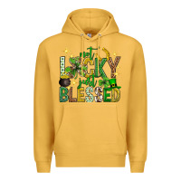 Mustard Not lucky just blessed st. patricks day Premium Hoodie - Neo Western
