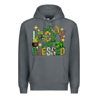 Rock Not lucky just blessed st. patricks day Premium Hoodie - Neo Western