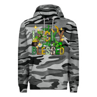 Slate Camo Not lucky just blessed st. patricks day Premium Hoodie - Neo Western