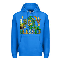 True Royal Not lucky just blessed st. patricks day Premium Hoodie - Neo Western