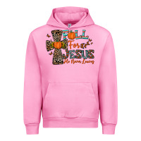 Fuchsia Pink fall for jesus he never leaves Urban Hoodie - CowhideDigitalArt