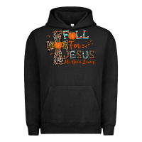 Pigment Black fall for jesus he never leaves Urban Hoodie - CowhideDigitalArt