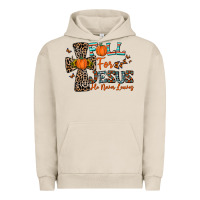 Pigment French Oak fall for jesus he never leaves Urban Hoodie - CowhideDigitalArt