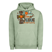 Pigment Oil Green fall for jesus he never leaves Urban Hoodie - CowhideDigitalArt