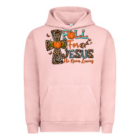 Pigment Salmon fall for jesus he never leaves Urban Hoodie - CowhideDigitalArt