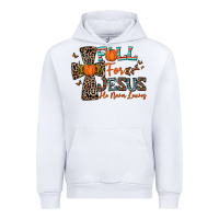 White fall for jesus he never leaves Urban Hoodie - CowhideDigitalArt