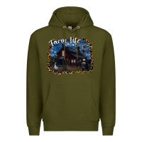 Army Green farm life2 Premium Hoodie - SublimationCraftShop