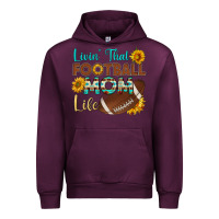 Mauve Wine livin' that football mom life Urban Hoodie - HRA Design Shop