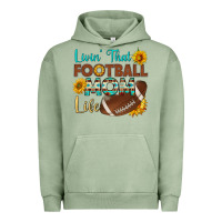 Pigment Oil Green livin' that football mom life Urban Hoodie - HRA Design Shop