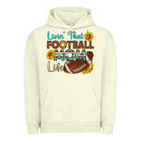 Pigment Pistachio livin' that football mom life Urban Hoodie - HRA Design Shop