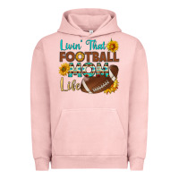 Pigment Salmon livin' that football mom life Urban Hoodie - HRA Design Shop