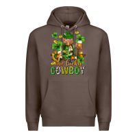 Coffee One lucky cowboy with st. patricks elf Premium Hoodie - Neo Western