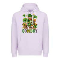 Lilac One lucky cowboy with st. patricks elf Premium Hoodie - Neo Western