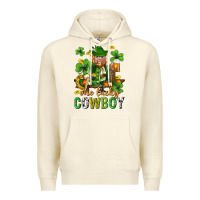 Sandshell One lucky cowboy with st. patricks elf Premium Hoodie - Neo Western