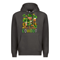 Smoke One lucky cowboy with st. patricks elf Premium Hoodie - Neo Western