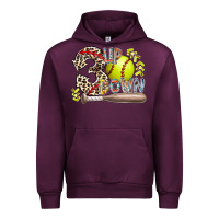 Mauve Wine three up down softball Urban Hoodie - RacoonDesign