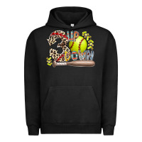 Pigment Black three up down softball Urban Hoodie - RacoonDesign