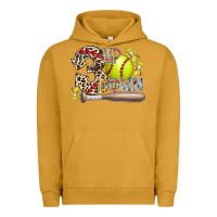 Pigment Peanut Butter three up down softball Urban Hoodie - RacoonDesign