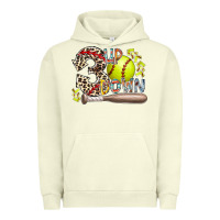 Pigment Pistachio three up down softball Urban Hoodie - RacoonDesign
