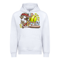 White three up down softball Urban Hoodie - RacoonDesign