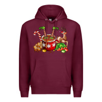 Burgundy chocolate elf Premium Hoodie - FaDigitalArtStudio