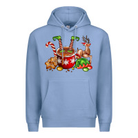 Colony Blue chocolate elf Premium Hoodie - FaDigitalArtStudio