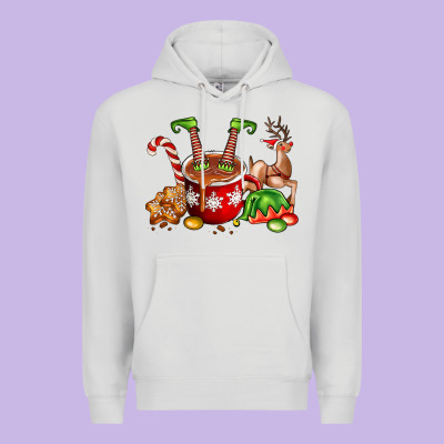 Chocolate Elf Premium Hoodie Designed By Fadigitalartstudio