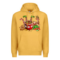 Mustard chocolate elf Premium Hoodie - FaDigitalArtStudio