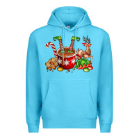 Ocean Blue chocolate elf Premium Hoodie - FaDigitalArtStudio