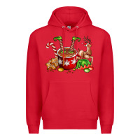 Red chocolate elf Premium Hoodie - FaDigitalArtStudio
