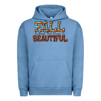 Pigment Pebble Blue fall is proof that change is beautiful Urban Hoodie - CowhideDigitalArt