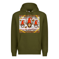 Army Green western volleyball gnome Premium Hoodie - HRA Design Shop