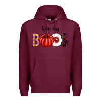 Burgundy love my boos Premium Hoodie - CowhideDigitalArt