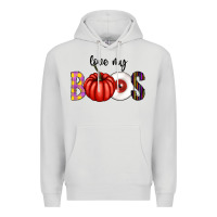 Dove Grey love my boos Premium Hoodie - CowhideDigitalArt