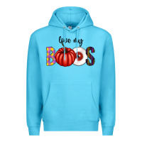 Ocean Blue love my boos Premium Hoodie - CowhideDigitalArt
