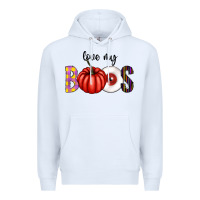 White love my boos Premium Hoodie - CowhideDigitalArt