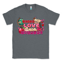Charcoal Heather Valentine's Day Teach Love Inspire Classic Tee - FaDigitalArtStudio