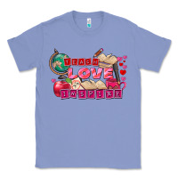 Colony Blue Valentine's Day Teach Love Inspire Classic Tee - FaDigitalArtStudio