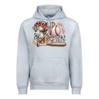 Heather Grey three up down Urban Hoodie - RacoonDesign