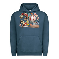 Pigment Midnight Navy three up down Urban Hoodie - RacoonDesign