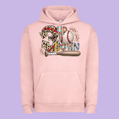 Three Up Down Urban Hoodie Designed By Racoondesign
