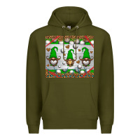 Army Green western golf gnome Premium Hoodie - HRA Design Shop