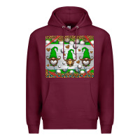 Burgundy western golf gnome Premium Hoodie - HRA Design Shop