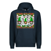 Navy western golf gnome Premium Hoodie - HRA Design Shop