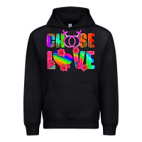 Black choose love (lesbian) Urban Hoodie - HRA Design Shop
