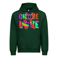 Forest Green choose love (lesbian) Urban Hoodie - HRA Design Shop