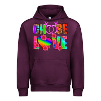 Mauve Wine choose love (lesbian) Urban Hoodie - HRA Design Shop